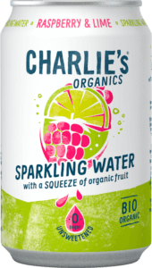 Charlie's Org. sparkl. rasp&lime bio blik 12x33 cl