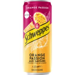 Schweppes PassionFruit Orange 4x6x33 cl blik