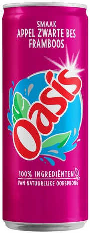 Oasis appel cassis framboos blik 4x6x33 cl